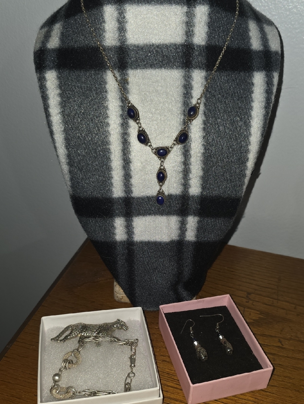 sterling silver and lapis lazuli lariat Bundle
